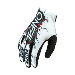 Produktbild: O'NEAL | Fahrrad- & Motocross-Handschuhe | MX MTB DH FR Downhill Freeride | Langlebige, Flexible Materialien, belüftete Handoberseite | Matrix Glove Villain | Unisex | Schwarz Weiß | Größe L