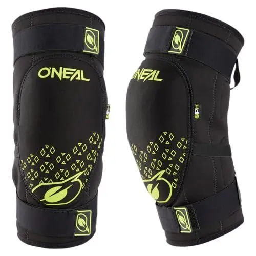 Produktbild: O'NEAL | Knieprotektor | BMX Mountainbike Downhill | IPX®- Aufprallschutz aus Polyurethan, Leichte Konstruktion, Abriebfestes Material | Dirt Knee Guard V.23 | Erwachsene | Schwarz Neon-Gelb | XL