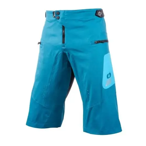 Produktbild: O'NEAL | Kurze Fahrrad-Hose | MTB Mountainbike DH Downhill FR Freeride | Strapazierfähiges Mesh-Material, Stretcheinsätze | Element FR Shorts Hybrid V.22 | Erwachsene | Petrol Blau | Größe 34/50
