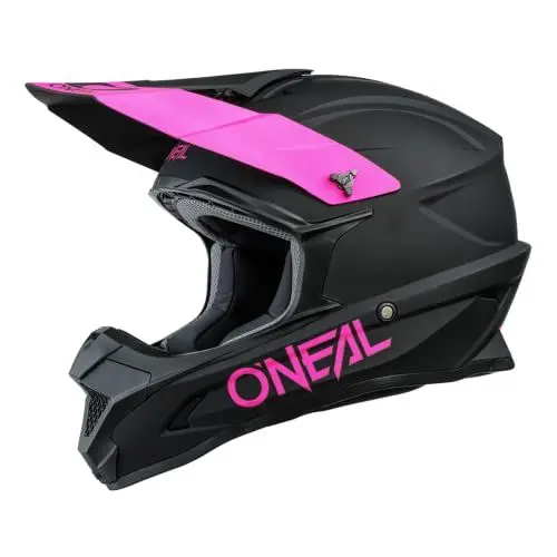 Produktbild: O'NEAL | Motocross-Helm | MX Enduro Motorrad | ABS-Schale, Lüftungsöffnungen für optimale Belüftung und Kühlung | 1SRS Helmet Solid | Erwachsene | Schwarz Pink | Größe XL
