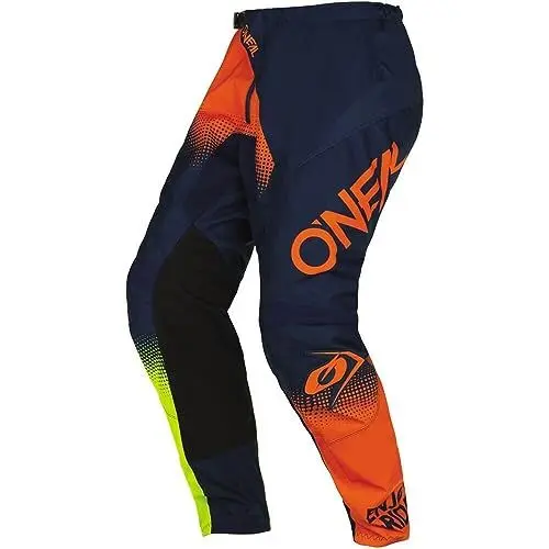 Produktbild: O'NEAL | Motocross-Hose | Enduro MX | Maximale Bewegungsfreiheit, Leichtes, Atmungsaktives und langlebiges Design | Pants Element Racewear V.22 | Erwachsene | Blau Orange Neon-Gelb | Größe 36/52
