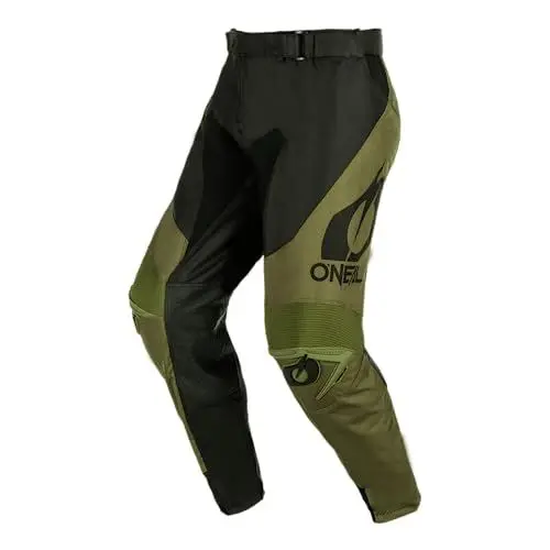 Produktbild: O'NEAL | Motocross-Hose | Enduro Motorrad | Strapazierfähige Denierstoffe, Leder-Hitzeschutz an beiden Knie-Innenseiten | Pants Mayhem Hexx V.24 | Erwachsene | Schwarz Grün | Größe 36