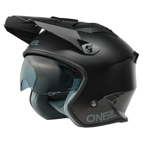 Produktbild: O'NEAL | Motorradhelm | Enduro Adventure Street | ABS-Schale, integrierte Sonnenblende | Volt Helmet SOLID V.24 | Erwachsene | Schwarz | Größe L