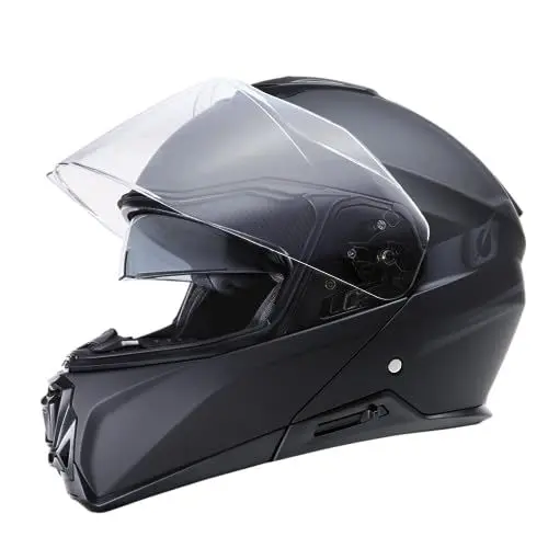 Produktbild: O'NEAL | Motorradhelm | Enduro Touring Adventure Street | Guter Fit, Pinlock und Bluetooth fähig, integrierte Sonnenblende | M-SRS Helmet Solid V.22 | Erwachsene | Schwarz | Größe M