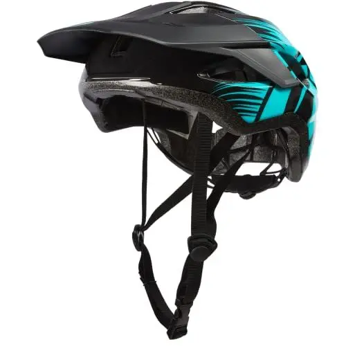 Produktbild: O'NEAL | Mountainbike-Helm | Enduro All-Mountain | Verschmolzene innere EPS & Außenschale für bessere Langlebigkeit | Matrix Helmet Split V.23 | Erwachsene | Schwarz/Türkis | XS/S/M (54-58 cm)
