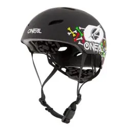 Produktbild: O'NEAL | Mountainbike-Helm | Kinder | Enduro All-Mountain | ABS Schale, Fidlock Magnetverschluss, große Ventilationsöffnungen | Dirt Lid Helmet Youth Skulls | Schwarz Multi | Größe M