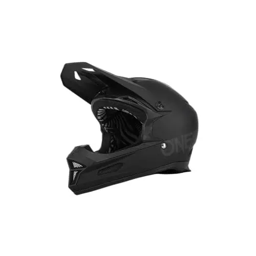 Produktbild: O'NEAL | Mountainbike-Helm | MTB Downhill | Robustes ABS, Ventilationsöffnungen für Luftstrom & Kühlung, ABS Außenschale | Fury Helmet SOLID | Erwachsene | Schwarz | Größe M