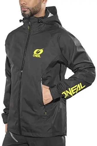 Produktbild: O'NEAL | Mountainbike-Jacke | MTB Mountainbike DH Downhill FR Freeride | Wasserdicht, Unterarmbelüftung, Soft-Touch-Material | Tsunami Rain Jacket | Erwachsene | Schwarz | Größe L