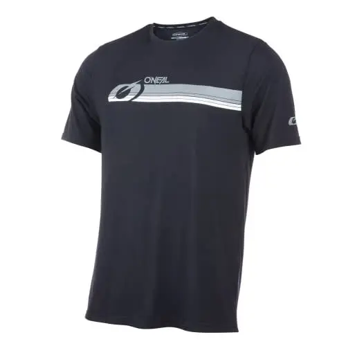 Produktbild: O'NEAL | Mountainbike-Shirt | MTB Mountainbike DH Downhill FR Freeride | Atmungsaktives Material, Schnell trocknend, antibakteriell | Slickrock Jersey V.22 | Erwachsene | Schwarz Grau | Größe M