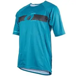 Produktbild: O'NEAL | Mountainbike-Trikot | MTB Mountainbike DH Downhill FR Freeride | Atmungsaktives Material, Flache Nähte für mehr Komfort | Pin it Jersey V.22 | Erwachsene | Petrol Blau | Größe M