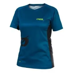 Produktbild: O'NEAL | Mountainbike-Trikot | MTB Mountainbike DH Downhill FR Freeride | Atmungsaktives Material, Weiblicher Schnitt | Soul Women's Jersey | Damen | Petrol | Größe S