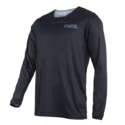 Produktbild: O'NEAL | Mountainbike-Trikot | MTB Mountainbike DH Downhill FR Freeride | Atmungsaktives Material, maximale Bewegungsfreiheit | Element FR Jersey Plain V.22 | Erwachsene | Schwarz | Größe L