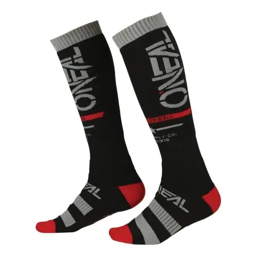 Produktbild: O'NEAL | Mountainbike Motocross Socken | MTB Downhill Freeride | Schweißabsorbierend, Verstärkter Fersen & Sohlenbereich | Pro MX Squadron V.22 Socken | Unisex | Erwachsene | Schwarz | One Size