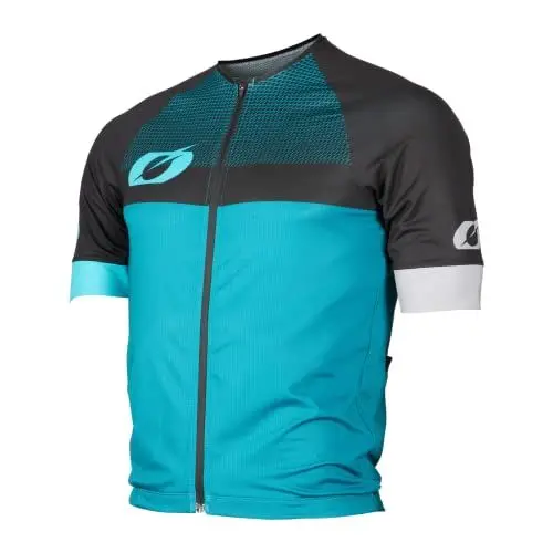 Produktbild: O´NEAL Mountainbike Trikot Aerial Jersey Split V.23 I Fahrradshirt Herren & Damen I MX DH FR MTB Trikot I Superleichtes Jersey mit viel Bewegungsfreiheit | Petrol Schwarz | Größe L