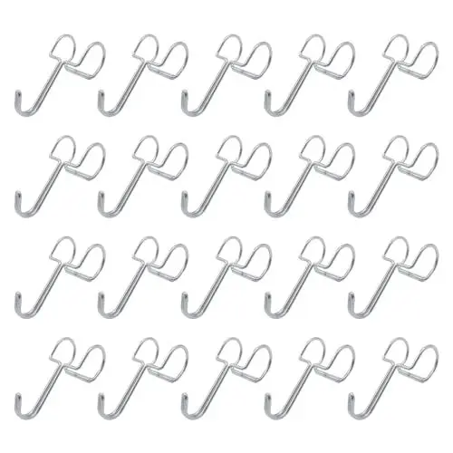 Produktbild: ONEBO 20 Stück S-Haken,304 Edelstahl S-förmiger Haken,Hakenaufhänger,für für Badezimmer, Schlafzimmer, Büro, Küche, Geschäft,bis 10kg Belastbar(15-17mm)