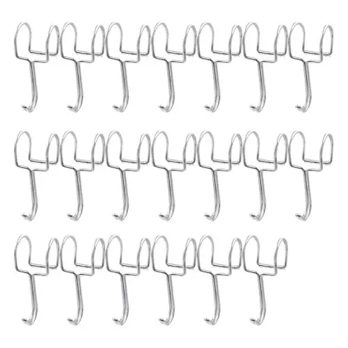Produktbild: ONEBO 20 Stück S-Haken,304 Edelstahl S-förmiger Haken,Hakenaufhänger,für für Badezimmer, Schlafzimmer, Büro, Küche, Geschäft,bis 10kg Belastbar(23-26mm)