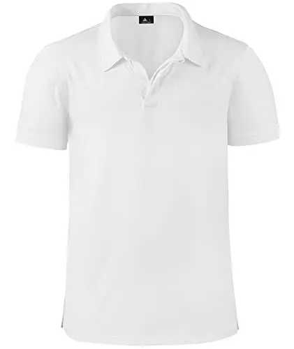 Produktbild: onedog Poloshirt Herren Business Polohemd Kurzarm Casual Atmungsaktives Golf Tennis Männer Aactivewear Poloshirts Herren Men's Poloshirt Sportlich Schnelltrocknend Weiss XL