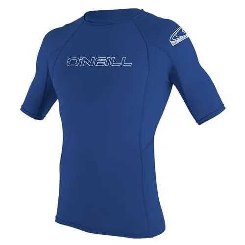 Produktbild: O'Neill Herren Uv Schutz Basic Skins S/S Crew Rash Vest, Pacific, XS EU