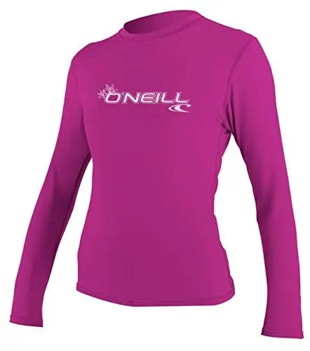 Produktbild: O'Neill Wetsuits Damen WMS Basic Skins L/S Rash Tee Vest, Fox Pink, S
