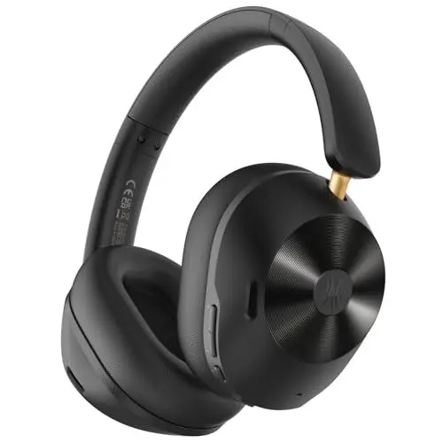 Produktbild: OneOdio A5 Over Ear Kopfhörer Kabellos Bluetooth, Hybrid Aktive Noise Cancelling, Hi-Res LDAC Audio, 75 Std. Akku, Bluetooth 5.4, klare Anrufe, Spielemodus, Schnellladung für PC Reisen Zuhause Büro