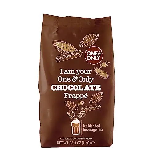 Produktbild: One&Only Frappé Powder Chocolate Flavoured 1 kg - Getränkepulver mit Schokogeschmack zur Zubereitung eines Frappés im Mixer