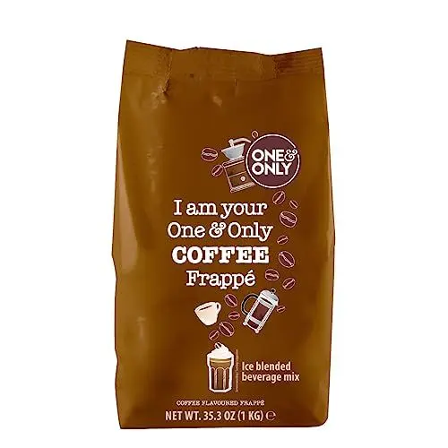 Produktbild: One&Only Frappé Powder Coffee Flavoured 1 kg - Getränkepulver mit Kaffee zur Zubereitung eines Frappés im Mixer