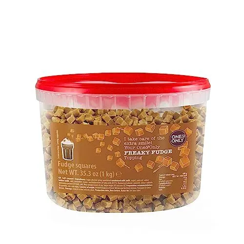 Produktbild: One&Only Topping Freaky Fudge 1 kg - Kleine Würfel aus softem Karamell