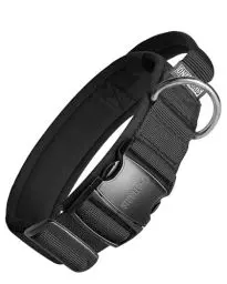 Produktbild: OneTigris Hunde Halsband mit Metallschnalle für Hunde (Schwarz, M)