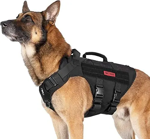 Produktbild: OneTigris No-Pull Hundegeschirr, AIRE MESH Einstellbar Sicherheitsgeschirr Ultra Atmungsaktiv für Große/Mittlere Hunde Brustgeschirr Hundeharness mit 2 Griffe Hundeweste