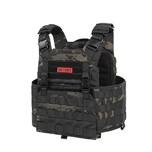 Produktbild: OneTigris Taktische Weste Griffin AFPC Airsoft Weste Schnelleverschluss Plate Carrier Atmungsaktiv für CS Paintball