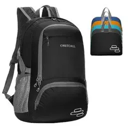 Produktbild: ONETOALL Faltbarer Rucksack, Wanderrucksack ultraleitcht, Rucksack herren wasserabweisend, Reiserucksack für Damen und Herren, sportlich professionell für Wandern Reisen Tagestour Strandurlaub