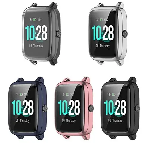 Produktbild: Onetuo Schutzhülle Kompatibel mit Fitpolo ID205l Smartwatch, Flexibles TPU Vollschutz mit Kratzfest Displayschutz Schutz Hülle für Fitpolo Smartwatch id205l (5 Pack)