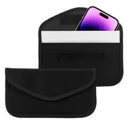 Produktbild: ONEVER Tasche mit Signalblockierungsfunktion, 2 Stück Abschirmung von GPS und RFID, Faraday-Tasche, Hülle für Handy, Autoschlüssel, Schlüsselanhänger Daten- und Persönlichkeitsschutz-8.15 * 4.7 Zoll