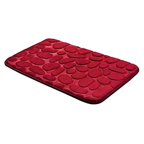 Produktbild: Oniissy Badematte und WC-Vorleger, luxuriös, saugfähig, Memory-Schaum, Badezimmermatten-Set und rutschfeste WC-Vorleger, mit Gummi-Rückseite