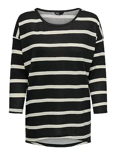 Produktbild: ONLY Damen Langarmshirt Onlelcos 4/5 AOP Top JRS Noos, Schwarz-3, M