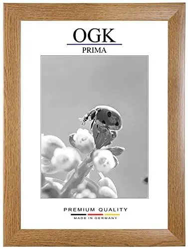 Produktbild: Online-GalleryKing Holz Bilderrahmen 41 x 41 cm quadratisch in Eiche Rustikal | Foto | Poster | Puzzle | Galerie | Rahmen