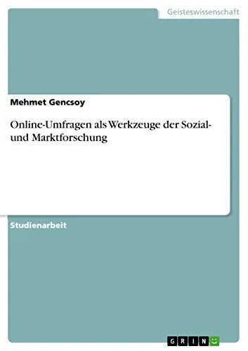 Produktbild: Online-Umfragen als Werkzeuge der Sozial- und Marktforschung