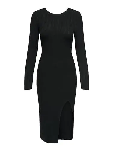 Produktbild: ONLMEDDI LS Rib O-Neck Dress CC KNT