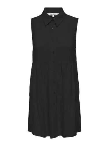 Produktbild: ONLY Blusenkleid Damen, Schwarz, XS