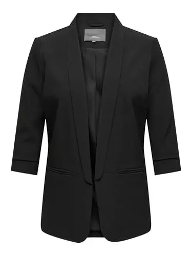 Produktbild: ONLY CARMAKOMA Damen CARELLY 3/4 Life Blazer TLR NOOS Jackenblazer, Black, 26 Plus Size