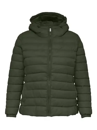 Produktbild: ONLY CARMAKOMA Damen CARTAHOE Hood Jacket OTW NOOS Steppjacke, Forest Night, S-42/44