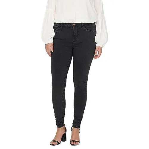 Produktbild: ONLY CARMAKOMA Damen CARTHUNDER REG DNM PIM367 NOOS Skinny-fit-Jeans, Dark Grey Denim, 54W x 32L