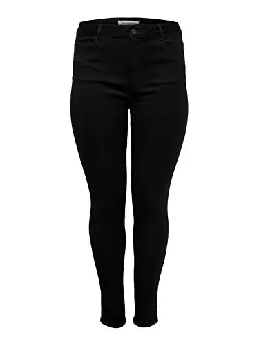 Produktbild: ONLY Carmakoma NOS Damen CAREMMY Faux Leather Biker NOOS Jacke, Schwarz (Black Black), 52