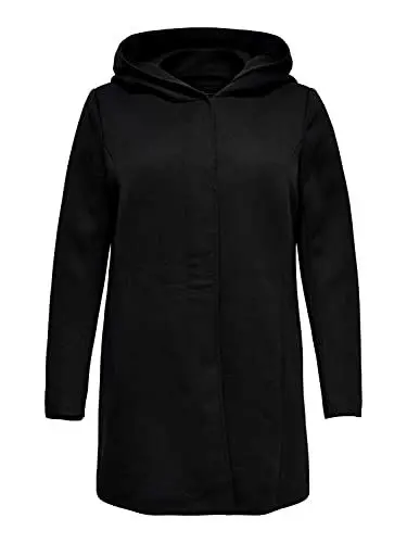 Produktbild: ONLY Carmakoma Damen Carsedona Light Coat OTW Mantel, Schwarz (Black Black), Large