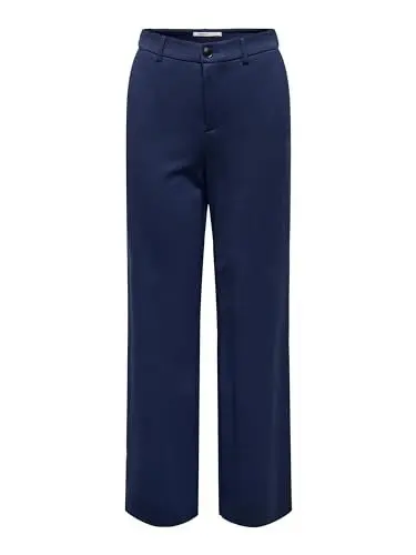 Produktbild: ONLY Damen Anzughose Onlpoptrash Life Hw Wide Pant PNT, Naval Academy, XL / 32L