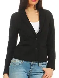Produktbild: ONLY Damen Blazer Jacke Poptrash 15153144 Black XXL