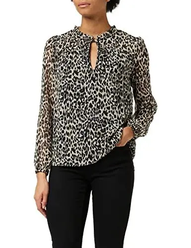 Produktbild: ONLY Damen Bluse ONLDITSY XS S M L XL Geblümt 100% Polyester, Größe:L, Farbe:Black Leonora 15229700