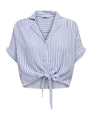 Produktbild: Onlpaula Life S/S Tie Shirt WVN Noos