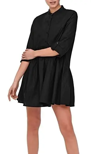 Produktbild: ONLY Damen Onlditte Life 3/4 Shirt Dress Noos WVN Kleid, Schwarz ,38