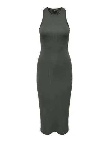 Produktbild: ONLY Damen Onlbelfast S/L Midi Dress JRS Noos, Beluga, L